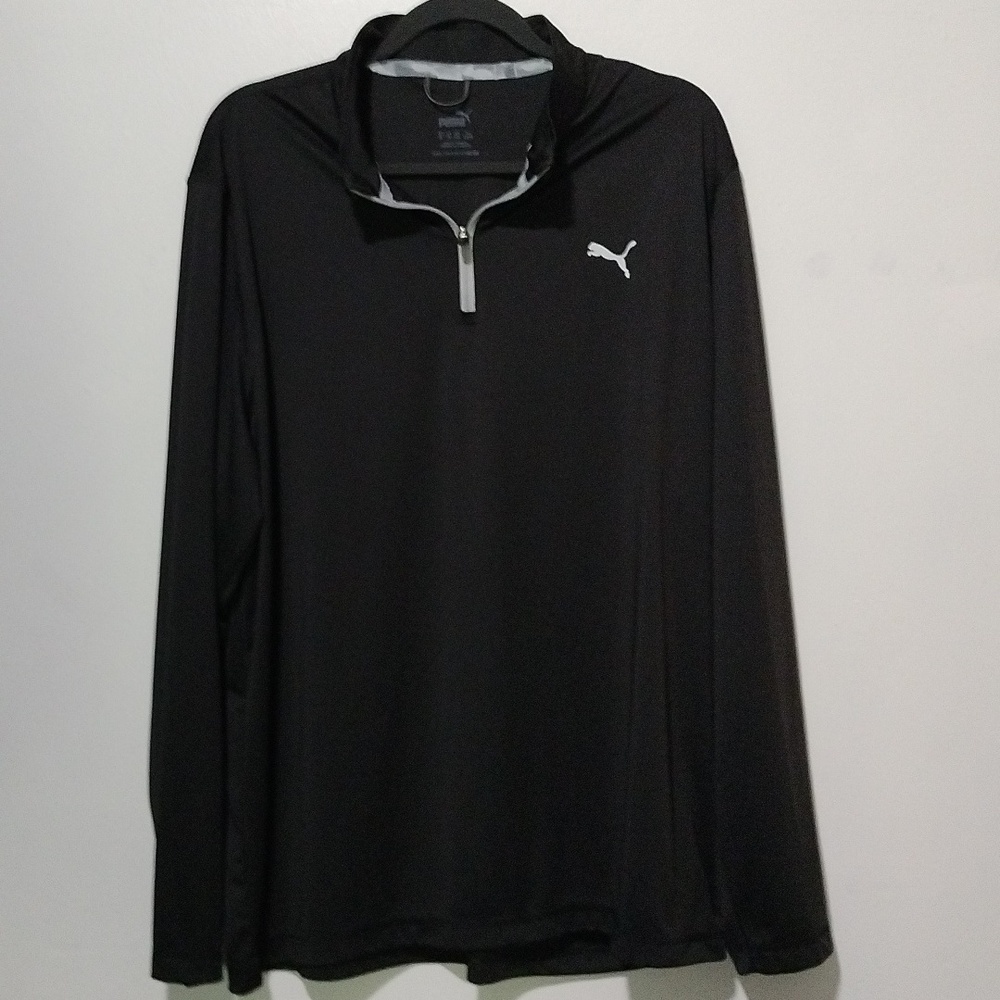 Puma Gold pullover mid zip top size XL
